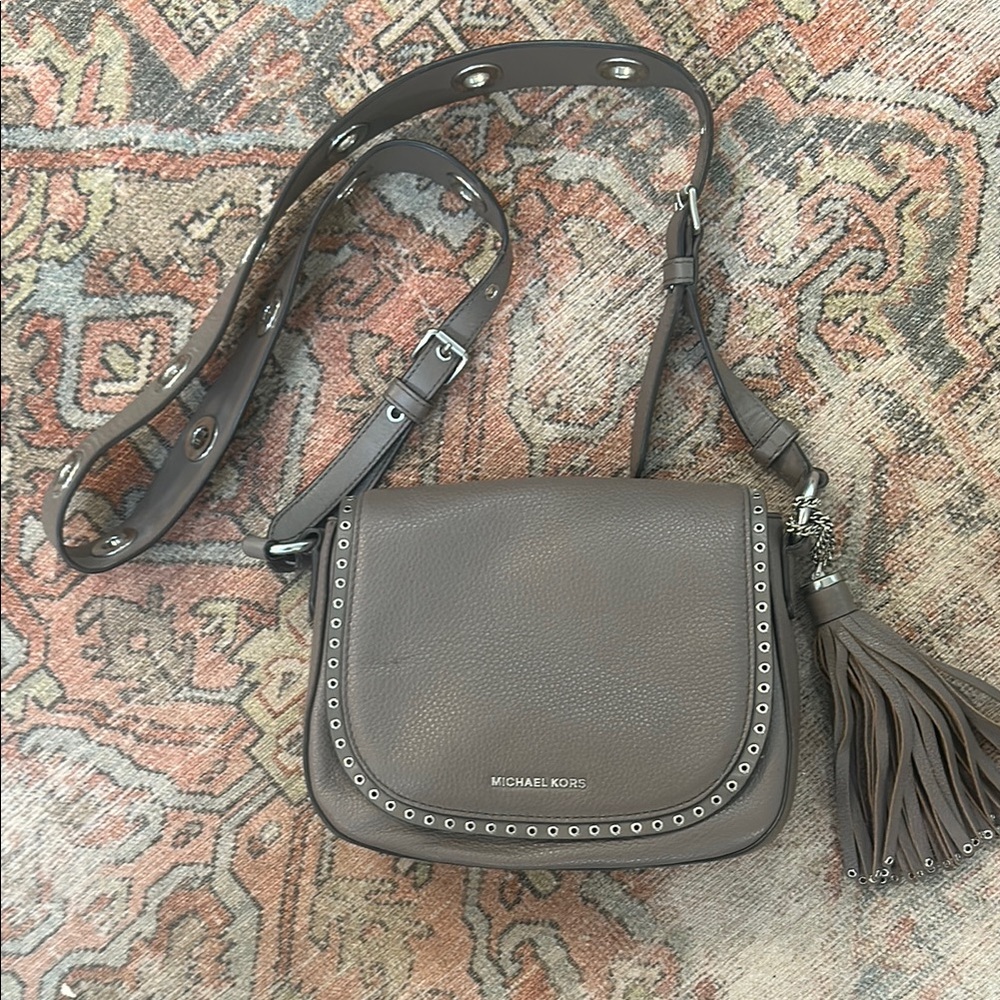 Michael Kors Gray Crossbody Bag